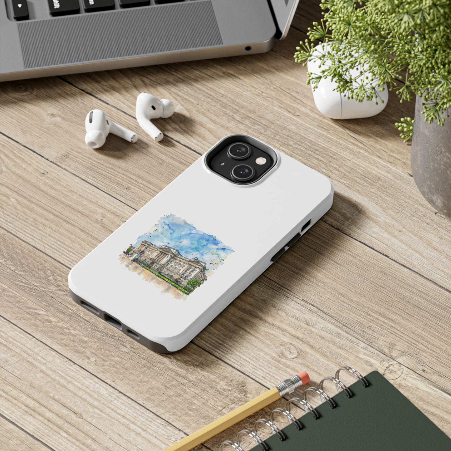 Artistic Tough Phone Case with Watercolor Design, Durable Cell Phone Cover, Protective Phone Case for Art Lovers, Unique Tech [...]