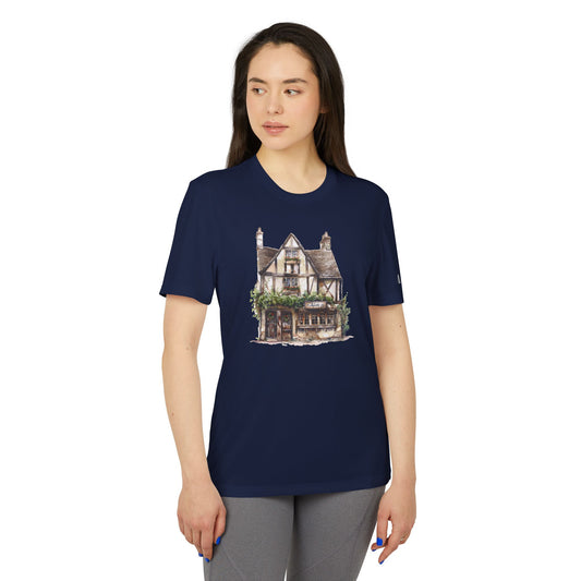 Unisex Sport T-Shirt - Rustic Vintage England House Artwork