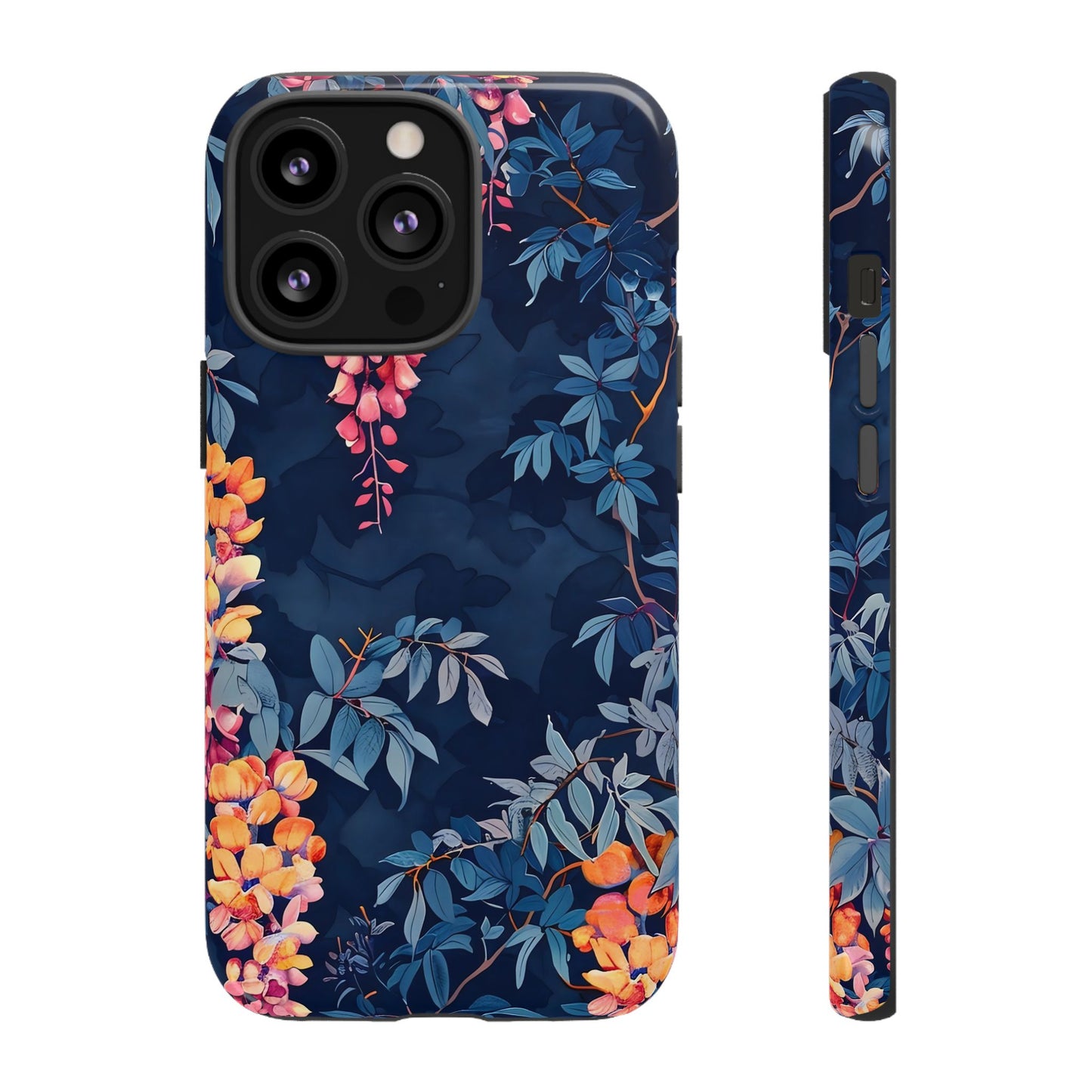 Floral iPhone Case, Tough Phone Cover, Gift for Her, Nature Lover Accessory, Spring Decor, Unique Floral Design