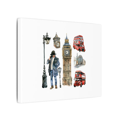 Canvas Art Print, London Skyline, Home Decor, Wall Art, Gift Idea, Travel Memories, Modern Wall Art