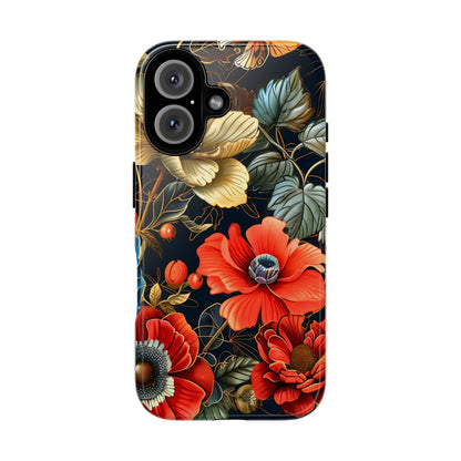 Floral Phone Case - Tough Cases for Stylish Protection, Floral Design, Gift for Her, Trendy Accessories, Phone Cover