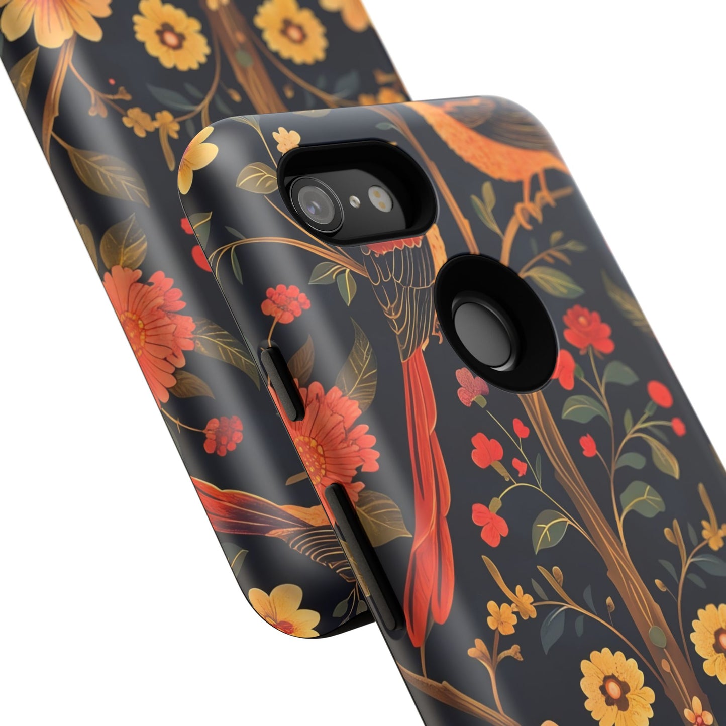 Floral Phone Case, Tough Cases, Flower Pattern, Phone Accessory, Gift for Her, Stylish Tech Cover, Nature Lover's Gift