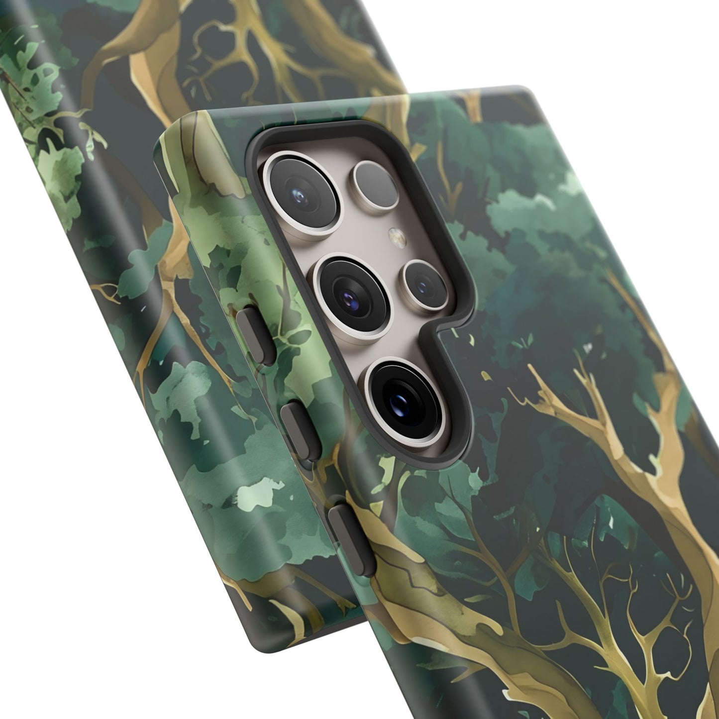 Forest Green Phone Case, Nature-Inspired Tough Cases, Eco-Friendly Gift, Outdoor Lover Accessory, Unique Phone Cover