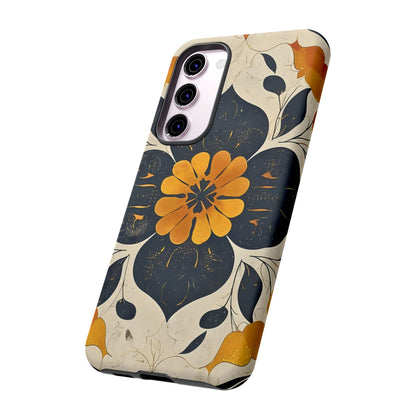 Floral Phone Case - Tough Cases, Botanical iPhone Cover, Vintage Flower Design, Durable Smartphone Protection, Unique Gift Idea