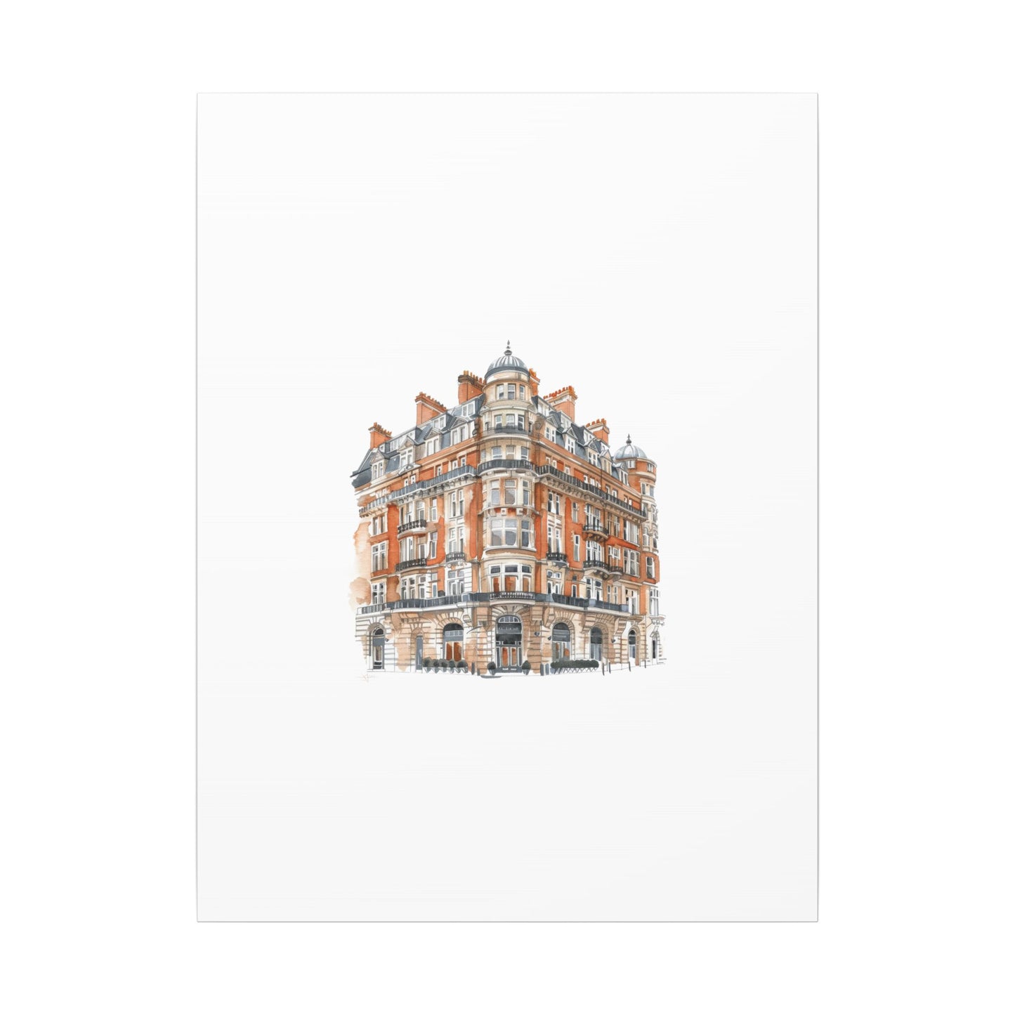 Artistic Matte Canvas Print of Historic Building, Wall Art Decor, Home Interior, Unique Gift, Fine Art, Architecture Lover, Urban Design