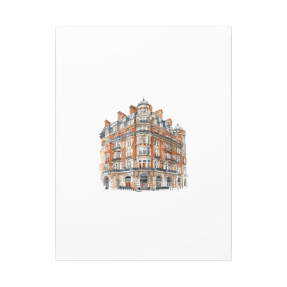 Artistic Matte Canvas Print of Historic Building, Wall Art Decor, Home Interior, Unique Gift, Fine Art, Architecture Lover, Urban Design