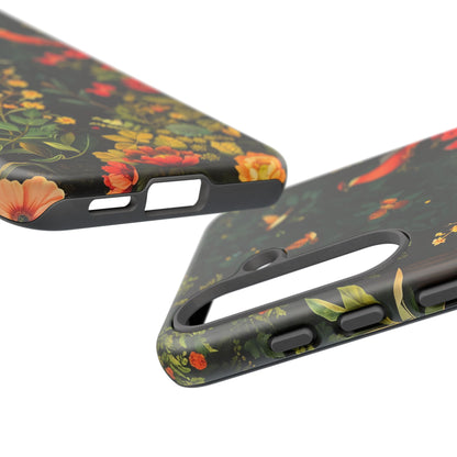 Floral Tough Phone Case, Nature-Inspired Design, Ideal for Garden Lovers, Gift for Birthdays, Christmas, Eco-Friendly Accessory