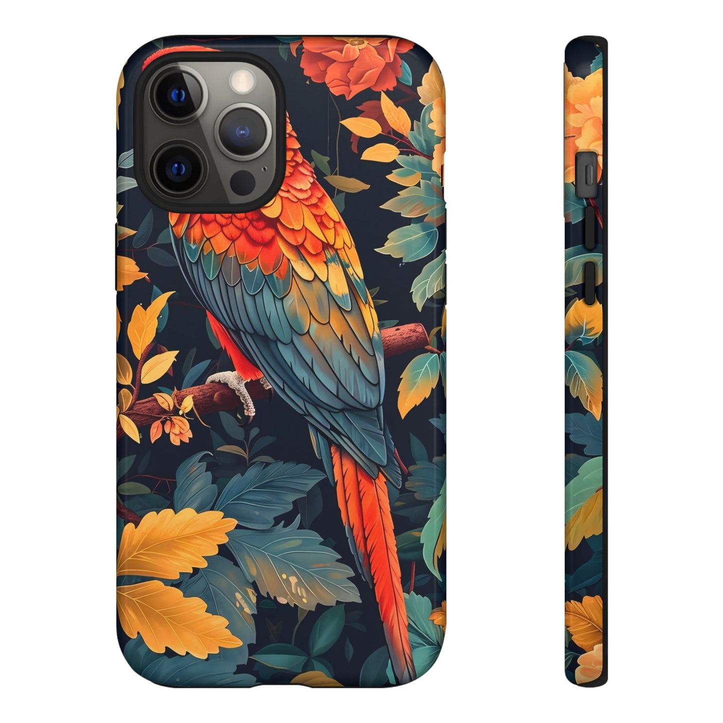 Vibrant Parrot Phone Case - Tough, Stylish, Nature-Inspired, Tropical, Wildlife, Perfect Gift, Summer Vibes