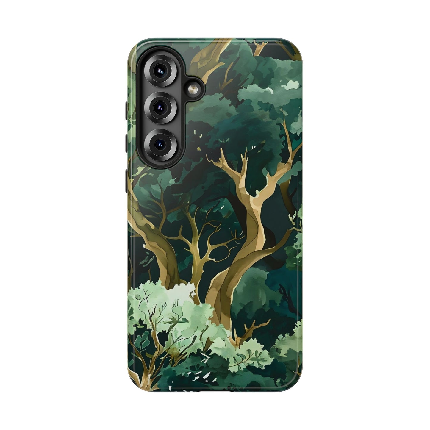 Forest Green Phone Case, Nature-Inspired Tough Cases, Eco-Friendly Gift, Outdoor Lover Accessory, Unique Phone Cover