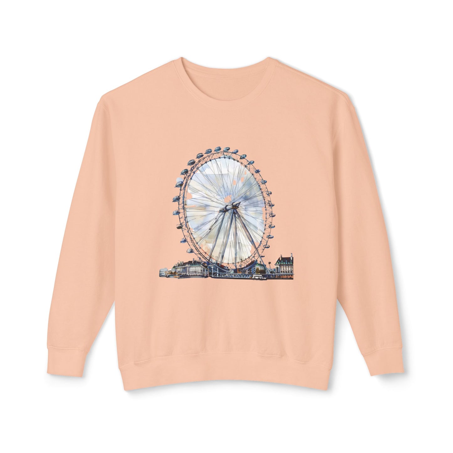 Unisex Lightweight Crewneck Sweatshirt - Iconic London Eye