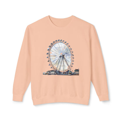 Unisex Lightweight Crewneck Sweatshirt - Iconic London Eye