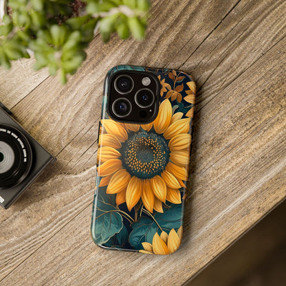 Sunflower Phone Case - Bright Floral Design, Stylish Tough Cover for Sunflower Lovers, Gift for Plant Enthusiasts, Mom Gift, Nature Lovers