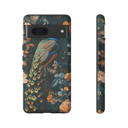 Peacock Phone Case - Elegant Floral Design, Tough Case for Protection, Unique Gift for Nature Lovers, Stylish Accessory, Eco-Friendly