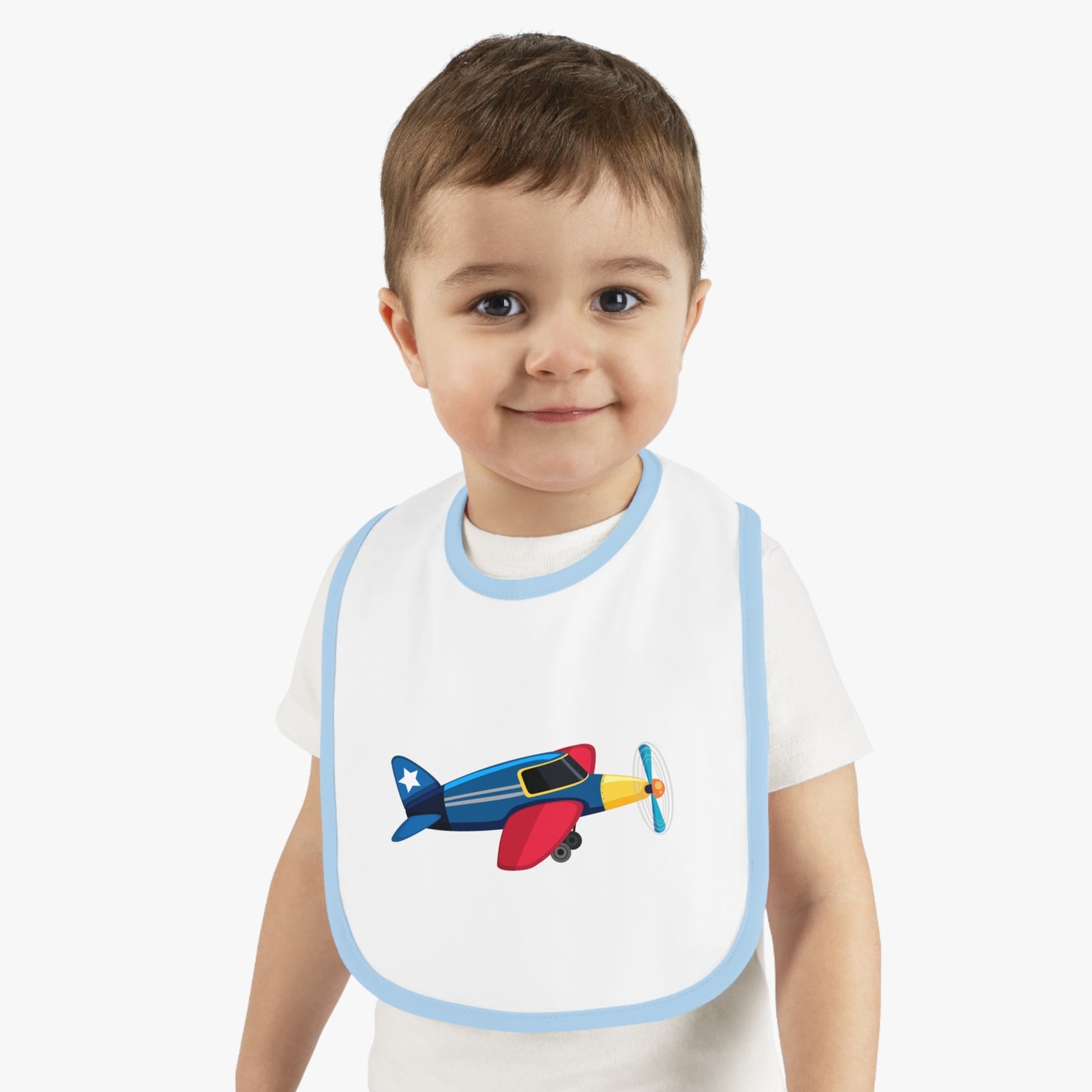 Aviation-Themed Baby Bib, Fun Baby Shower Gift, Toddler Feeding Bib, Airplane Design Bib, Cute Baby Accessories