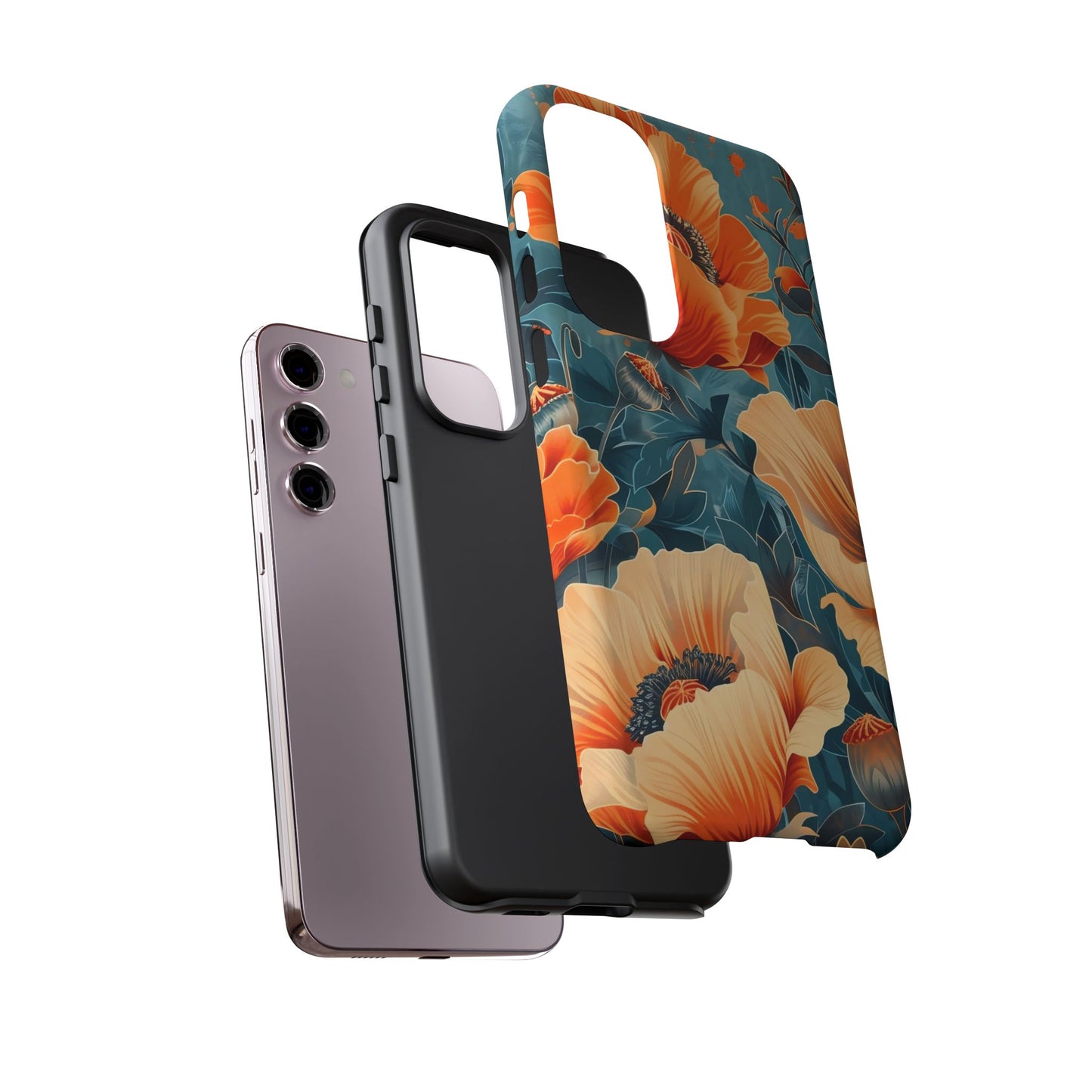 Floral Phone Case, Tough Cases for Protection and Style, Spring Aesthetic, Gift for Her, Phone Accessory for Nature Lovers