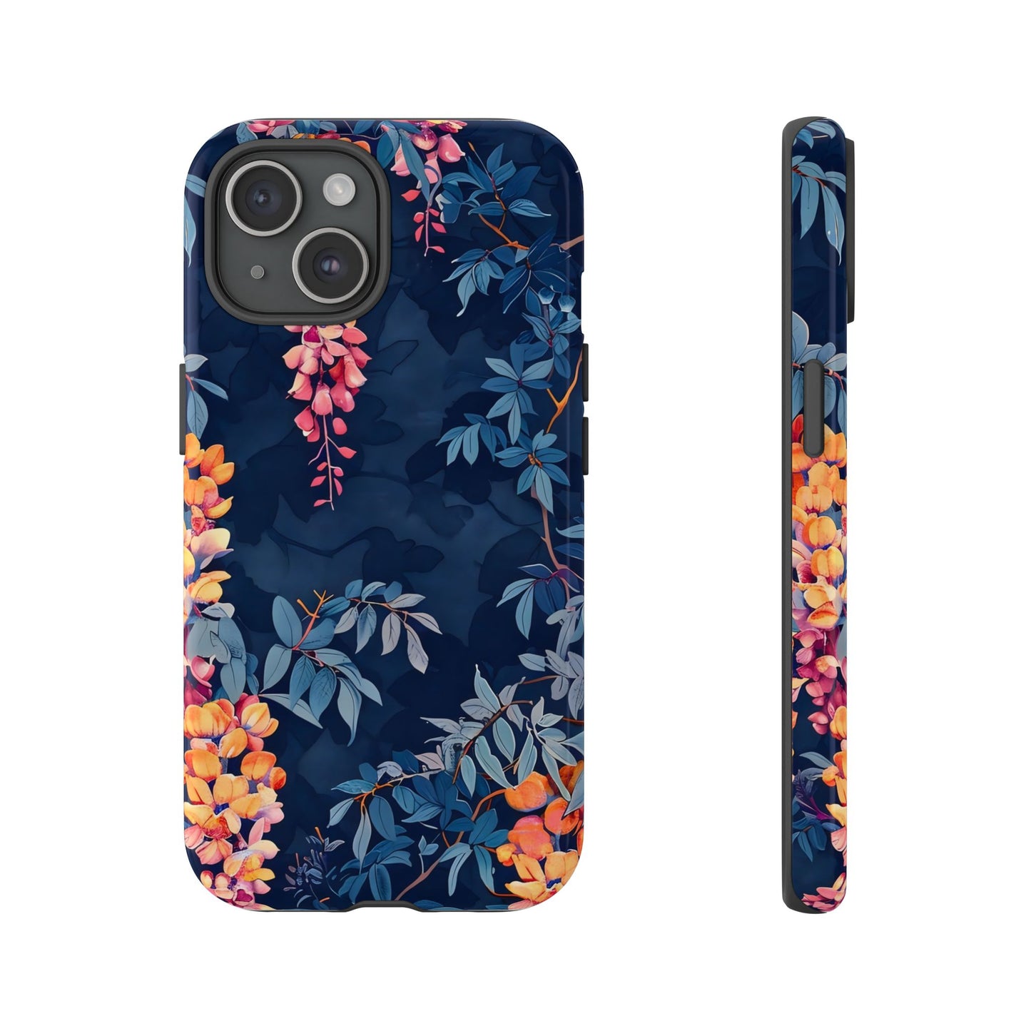 Floral iPhone Case, Tough Phone Cover, Gift for Her, Nature Lover Accessory, Spring Decor, Unique Floral Design