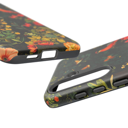 Floral Tough Phone Case, Nature-Inspired Design, Ideal for Garden Lovers, Gift for Birthdays, Christmas, Eco-Friendly Accessory