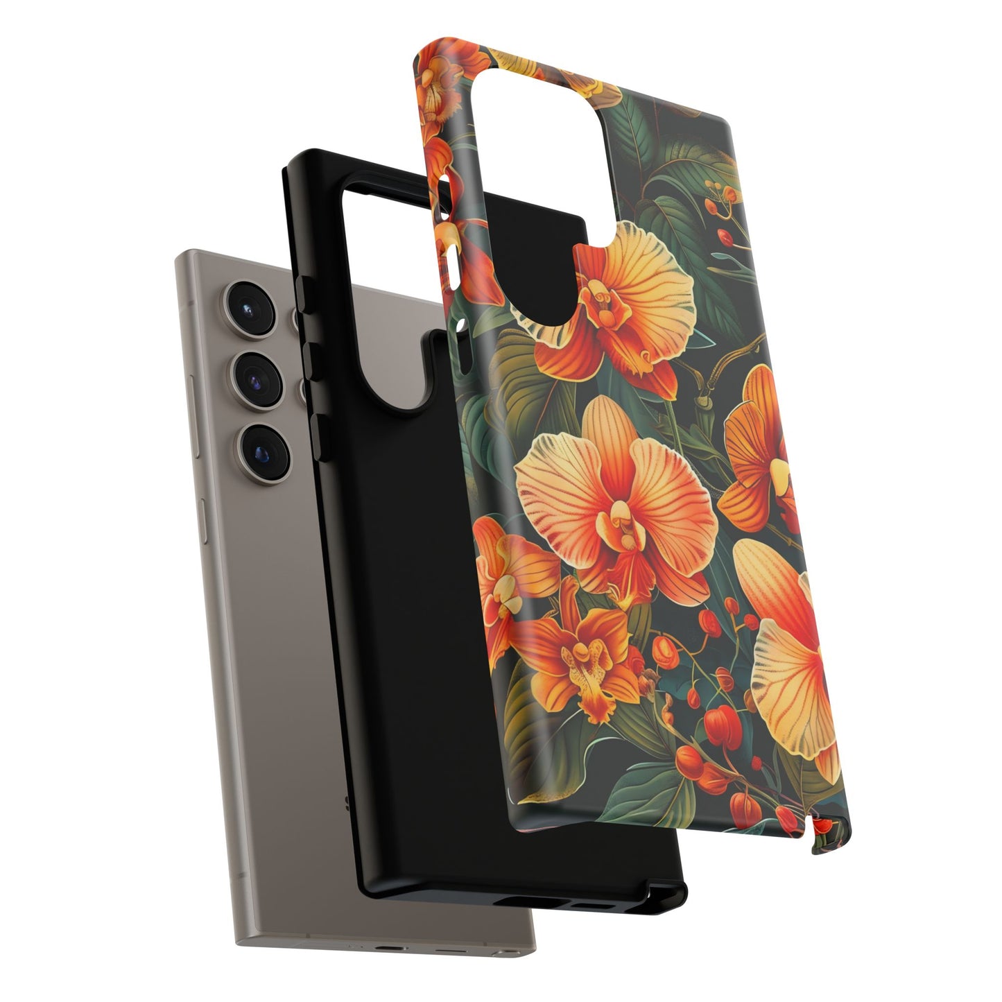 Floral Phone Case - Tough Cases, Protective Cover, Gift for Her, Smartphone Accessory, Floral Design, Nature-Inspired
