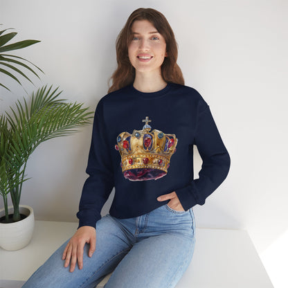Unisex Heavy Blend™ Crewneck Sweatshirt - British Royal Crown