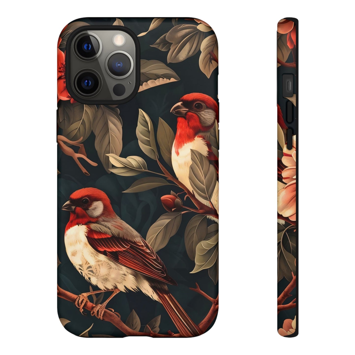 Elegant Bird Phone Case, Floral Tough Cases, Nature Lover Gift, Stylish Mobile Cover, Unique Phone Accessory