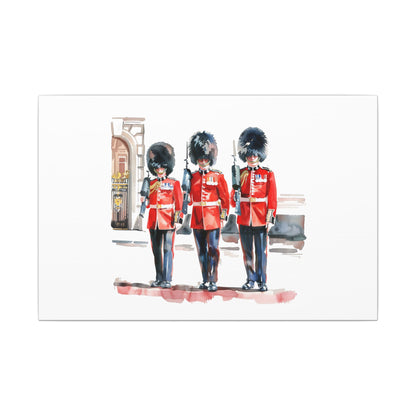Royal Guards Canvas Print, British Wall Art, Home Decor, Unique Gift, London Culture