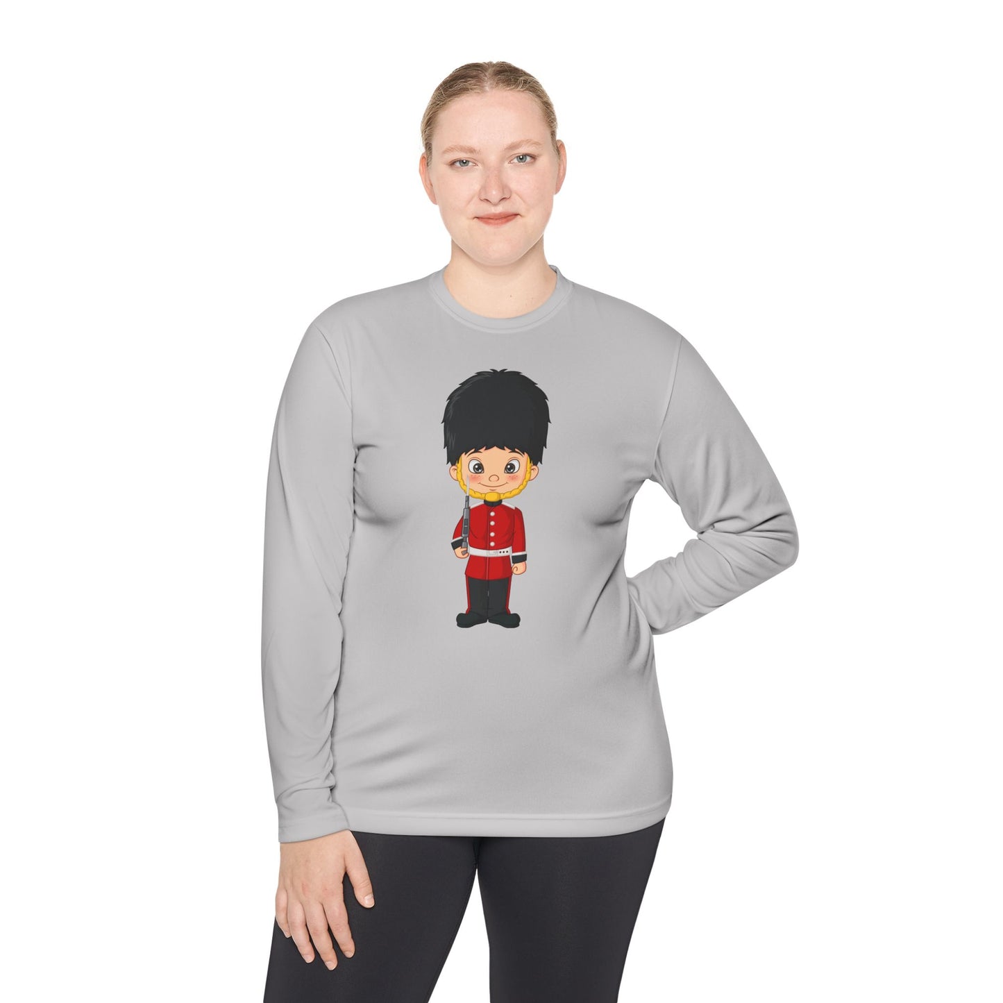 Unisex Long Sleeve Tee - Cartoon Guard - British Royal Guard - Iconic Symbol of Tradition and Honor