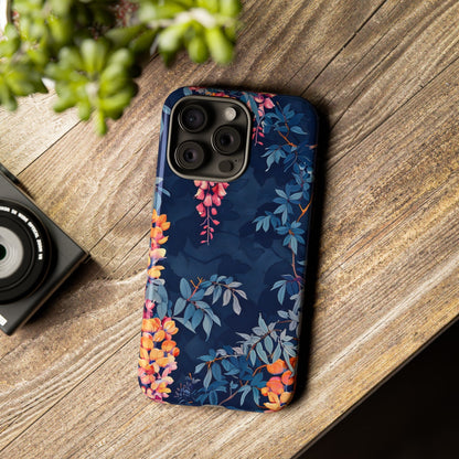 Floral iPhone Case, Tough Phone Cover, Gift for Her, Nature Lover Accessory, Spring Decor, Unique Floral Design