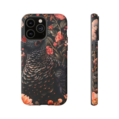 Tough Cases: Floral Design Phone Case, Stylish Protection for Your Phone, Unique Gift for Bird Lovers, Vibrant Floral Art, [...]