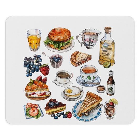 Delicious Delights Mouse Pad | Foodie Gift, Kitchen Decor, Office Supply, Baking Enthusiast, Culinary Lover