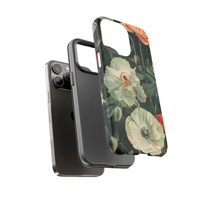 Floral Phone Case - Tough Cases, Botanical Design, Gift for Friends, Trendy Mobile Cover, Personalized Phone Accessory
