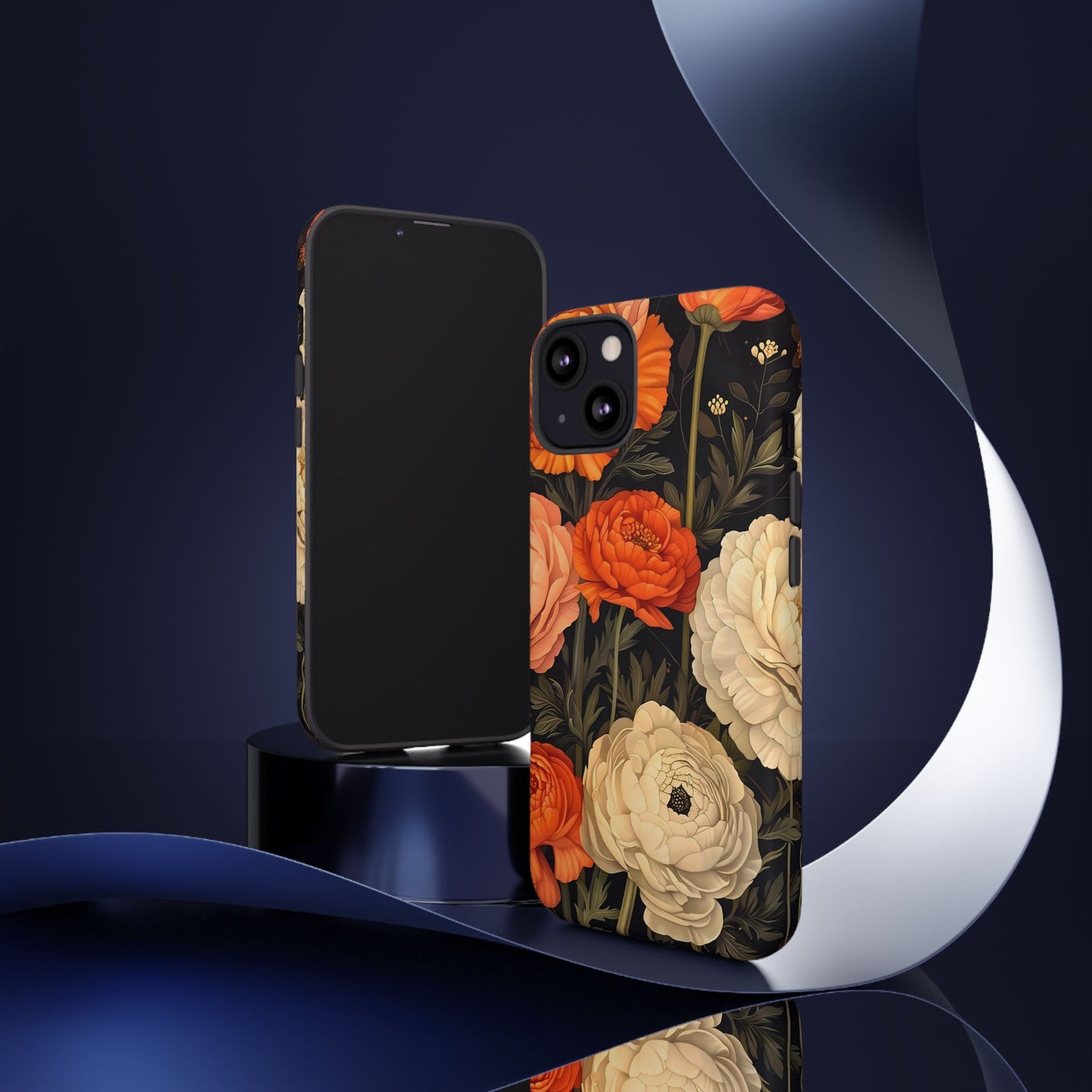 Floral Phone Case with Tough Protection, Blooming Ranunculus Design, Durable Cover, Gift for Flower Lovers, Eco-Friendly Phone Accessory