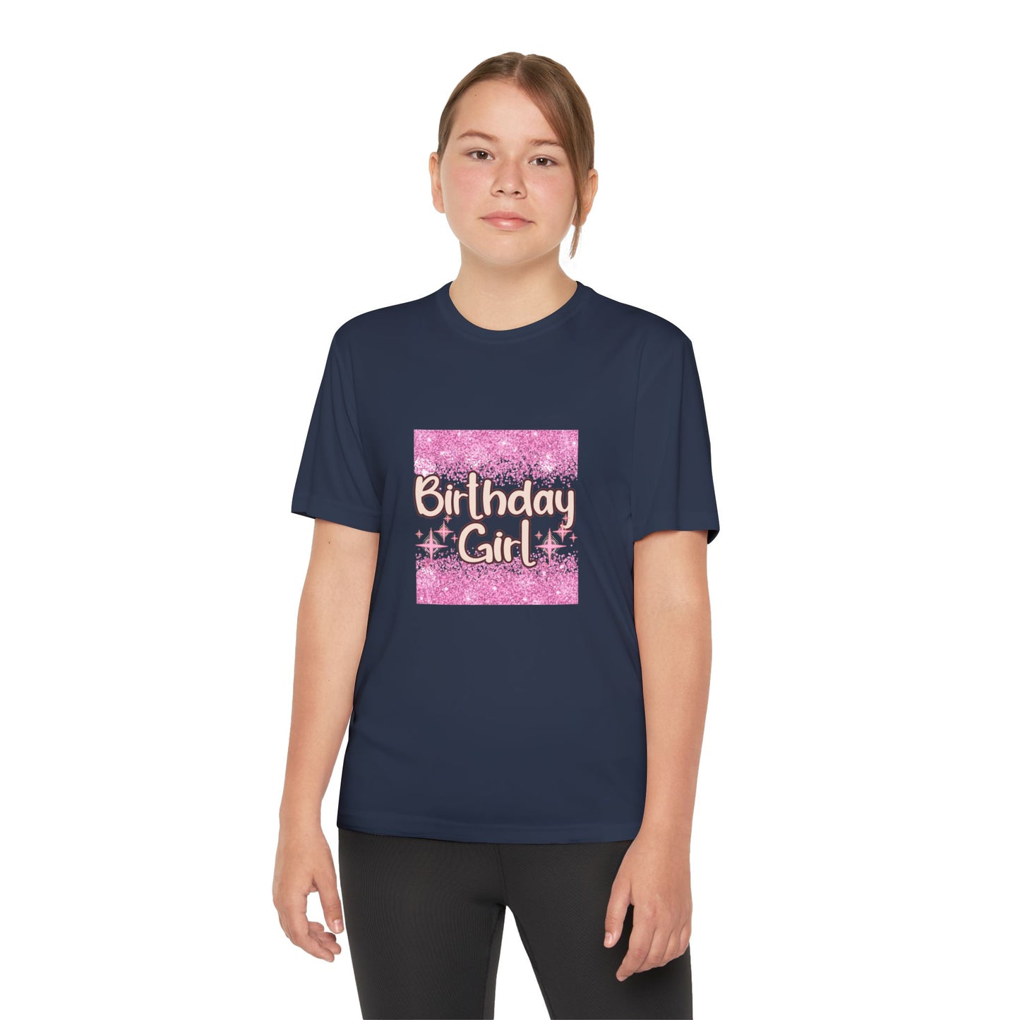 Birthday Girl Youth Competitor Tee | Fun, Sparkly Party Shirt for Celebrations