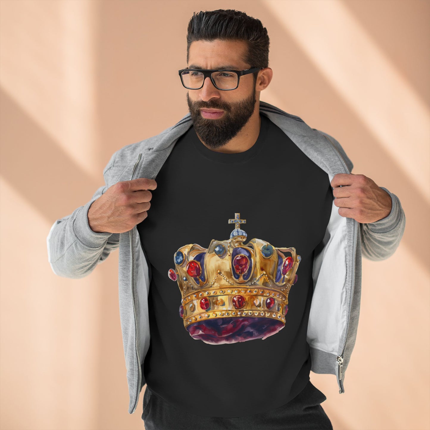 Unisex Crewneck Sweatshirt - Classy British Royal Crown