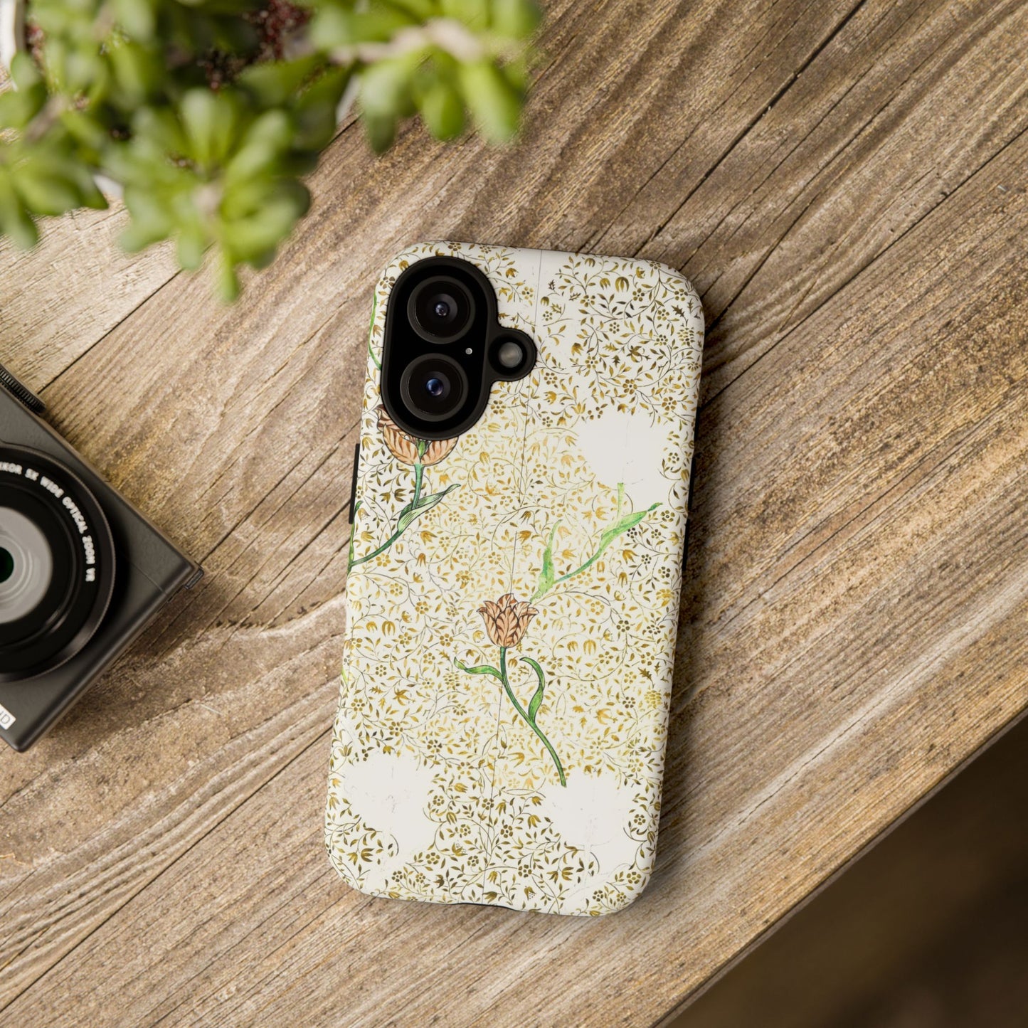 Elegant Floral Phone Case, Tough Cases for iPhone, Stylish Smartphone Cover, Protection with Floral Art, Unique Gift for Her