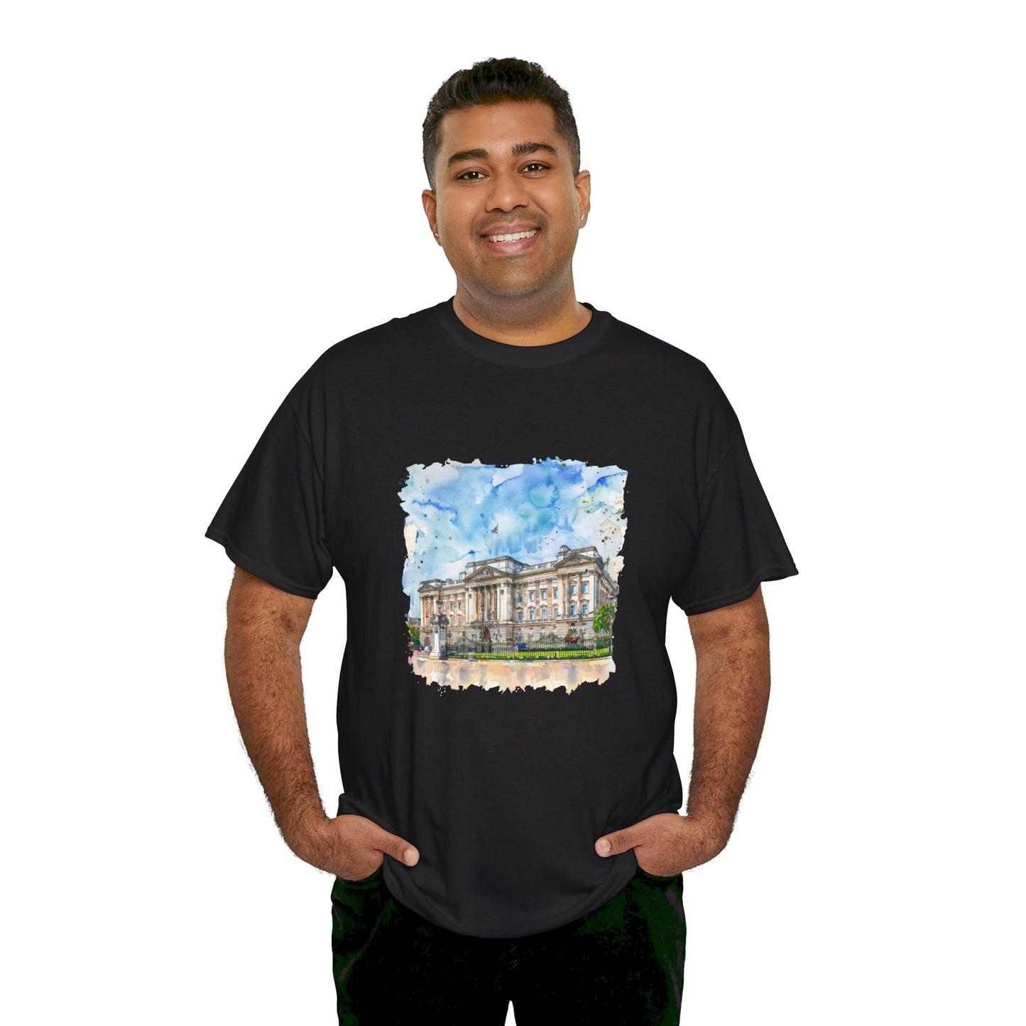 The Heart of British Culture and Iconic Landmarks Classy Unisex Heavy Cotton T-Shirt