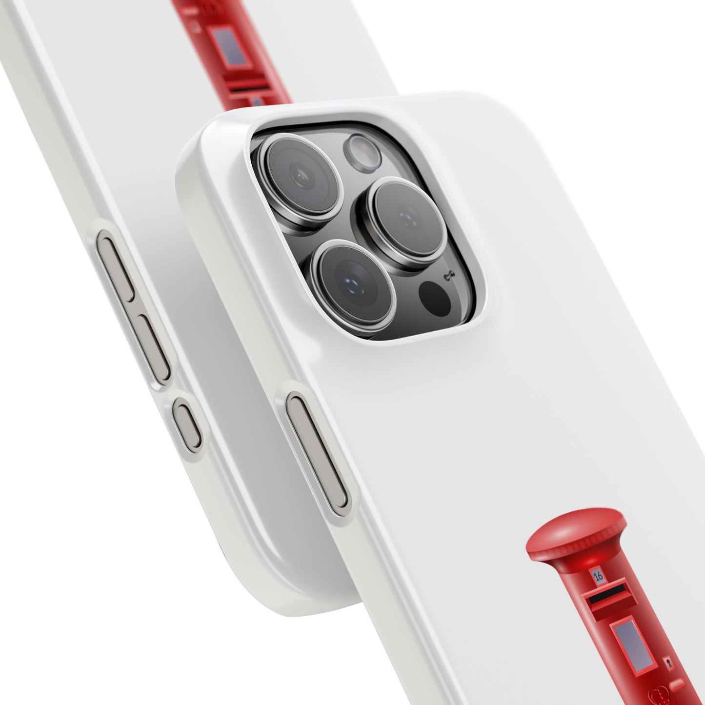 Vintage Post Box Phone Case, Slim Phone Cases, Phone Accessories, Gifts for Mail Lovers, Unique Phone Cover, Red Letterbox Design