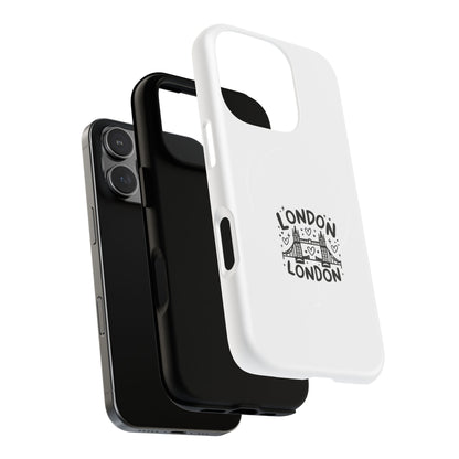 London-Inspired Tough Magnetic Cases | Perfect for Travelers, Gift for Friends, Unique Phone Protection, London Souvenirs, Travel Gifts