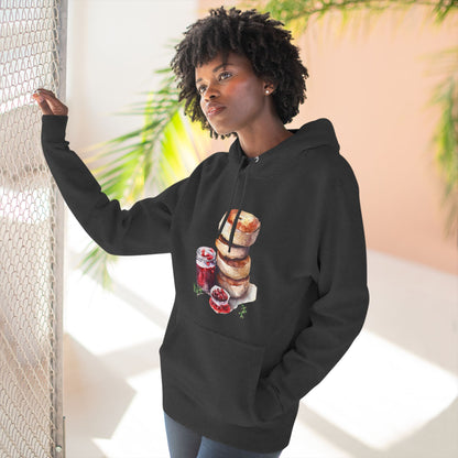 Three-Panel Fleece Hoodie -