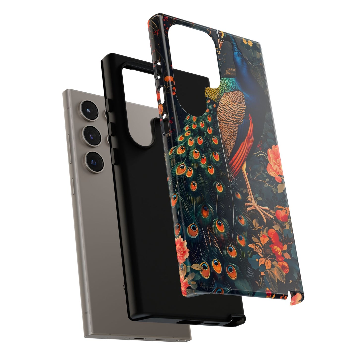 Peacock Phone Case - Artistic Floral Design, Tough Covers for iPhone, Stylish Mobile Accessories, Gift for Nature Lovers, Unique Cell [...]