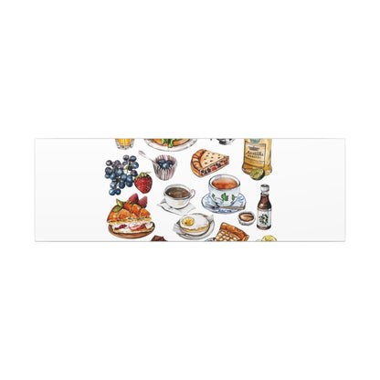Breakfast Feast Canvas Print, Food Art, Kitchen Decor, Gifting for Food Lovers, Brunch Vibes, Wall Art