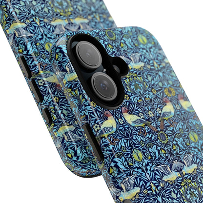 Bird and Floral Pattern Phone Case, Tough Cases, Gift for Nature Lovers, Eco-friendly, Custom Phone Accessories, All-Occasion