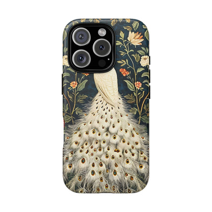 Elegant Peacock Phone Case, Floral Phone Cover, Tough Cases, Stylish Tech Gift, Nature Lover Accessory, Birthday Gift