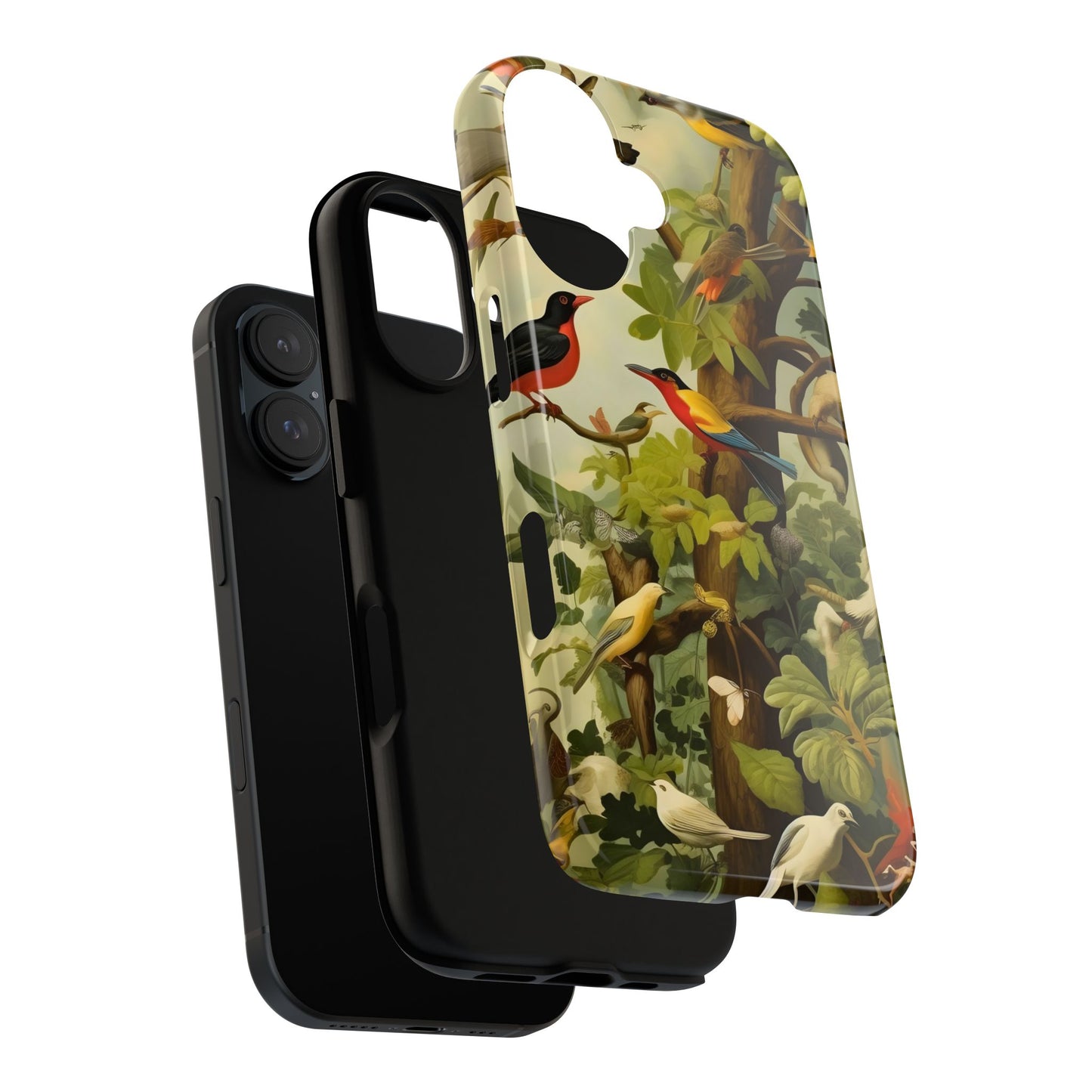 Nature-Inspired Phone Case, Tropical Bird Phone Case, Floral iPhone Case, Unique Phone Cover, Gift for Bird Lovers, Eco-Friendly Phone Case