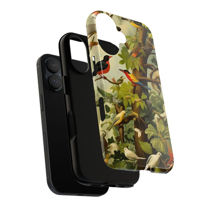 Nature-Inspired Phone Case, Tropical Bird Phone Case, Floral iPhone Case, Unique Phone Cover, Gift for Bird Lovers, Eco-Friendly Phone Case