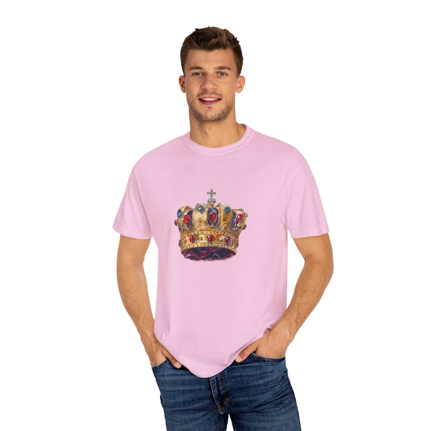 Unisex Garment-Dyed T-shirt - British Royal Crown