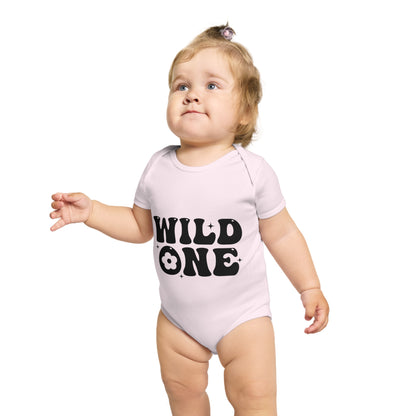 Wild One Short Sleeve Baby Bodysuit - Adorable Infant Outfit for First Birthday & Baby Showers