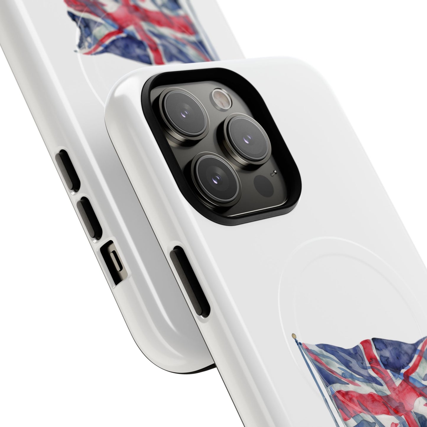 UK Flag Tough Magnetic Phone Case, Durable Phone Cover, Custom MagSafe Compatible, Gifts for Travelers, British Flag Mac Case