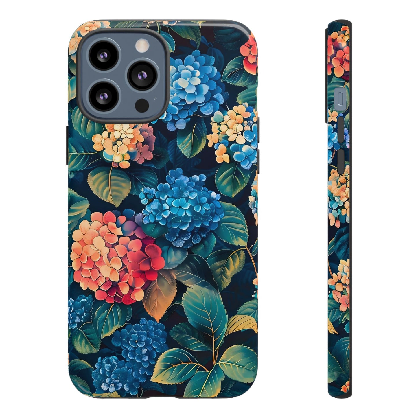 Floral Phone Case, Stylish Tough Case for Gardener Gift, Flower Lover Accessory, Pretty Floral Design, Protective Case