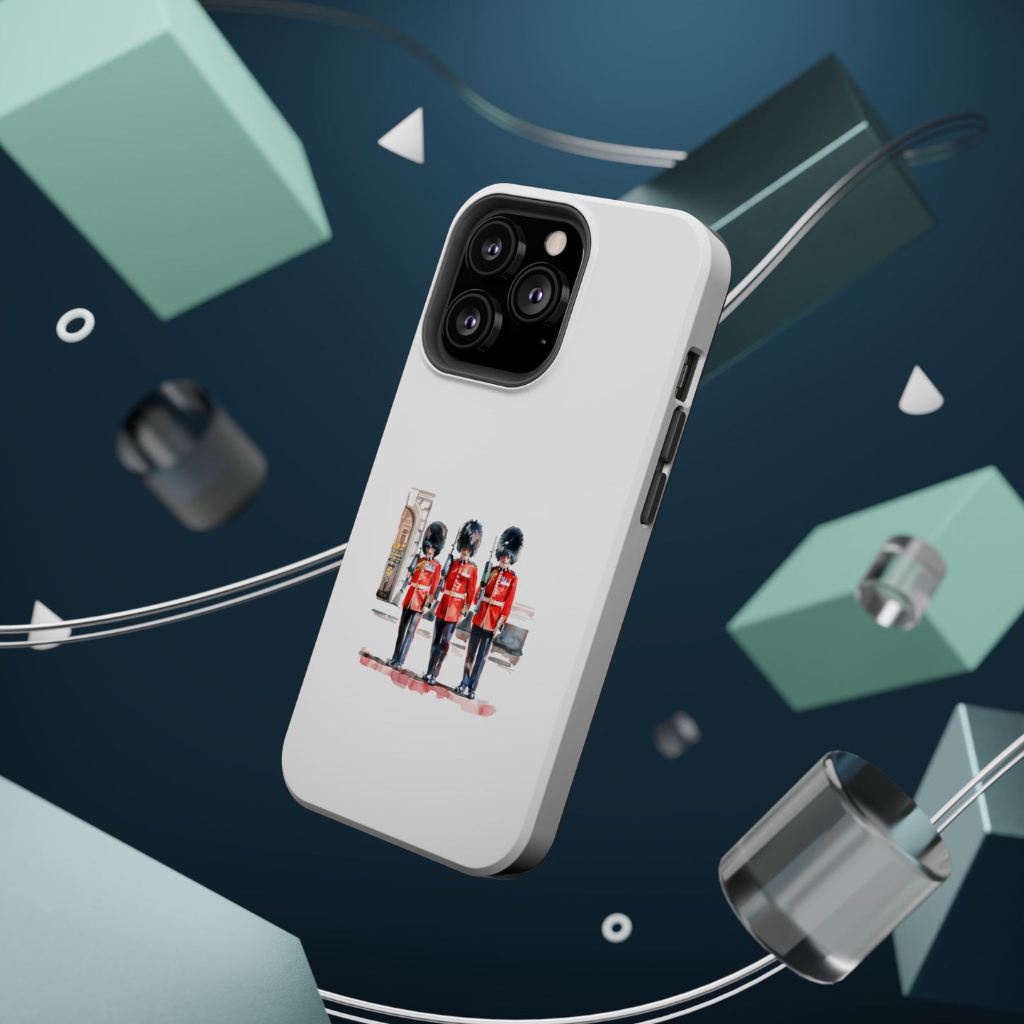 Stylish Magnetic Phone Case with Guards Design, Fun Phone Cover, Unique Gifts for Tech Lovers, Elegant Protection for All Phones