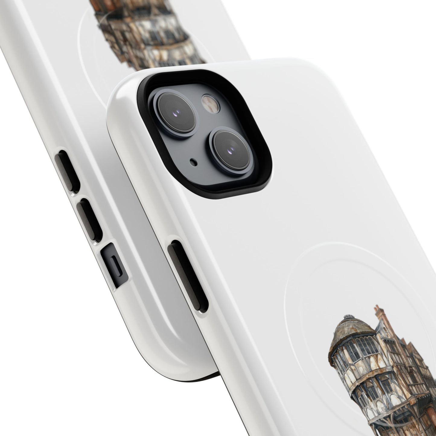 Durable Magnetic Phone Cases with Vintage Architecture Design, Personalized Phone Protection, Unique Gift for Travelers, Stylish Tech [...]